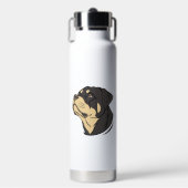 Rottweiler-Hundekunst Trinkflasche (Vorderseite)