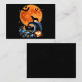 Rottweiler-Hundemünder Kürbis-halloween Kostümgesc Visitenkarte (Vorne/Hinten)