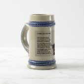 Rottweiler Hundevater-Gedicht Bierglas (Vorderseite Links)