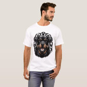 Rottweiler-Hundgesicht T-Shirt (Vorne ganz)