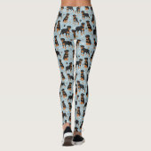 Rottweiler Hundknochen und Paws Leggings (Rückseite)