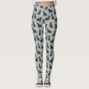 Rottweiler Hundknochen und Paws Leggings