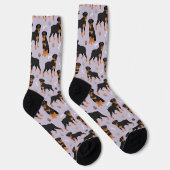 Rottweiler Hundknochen und Paws Socken (Rechts)