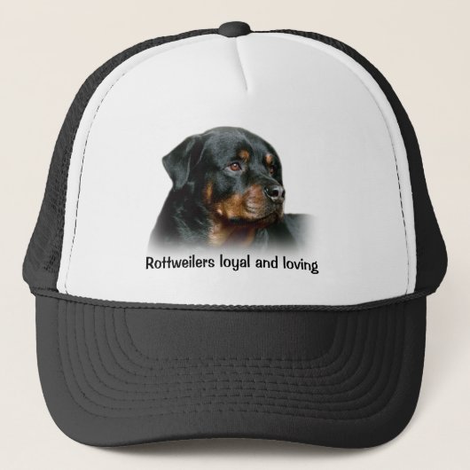 Rottweiler Hut Truckerkappe (Vorderseite)