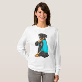 Rottweiler I Liebe Mama Tattoo Apparel, Hunde Mama T-Shirt (Vorne ganz)