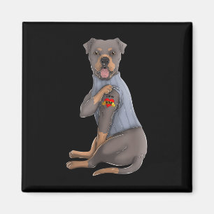 Rottweiler I Liebe Mama Tattoo Dog Funny Mothers D Magnet