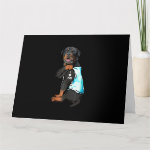 Rottweiler I Liebe Mama Tattoo Karte