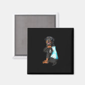 Rottweiler I Liebe Mama Tattoo Magnet (Vorderseite/Rückseite)