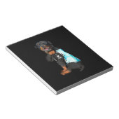 Rottweiler I Liebe Mama Tattoo Notizblock (angewinkelt)