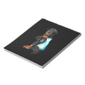 Rottweiler I Liebe Mama Tattoo Notizblock (Rotiert)