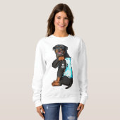 Rottweiler I Liebe Mama Tattoo Sweatshirt (Vorne ganz)