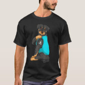 Rottweiler I Liebe Vater Tattoo Apparel Dog Vater T-Shirt (Vorderseite)