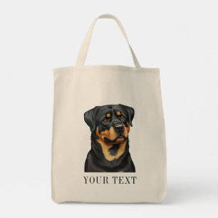 Rottweiler Illustration Doggy-Beutel Liebe Fun Ges Tragetasche