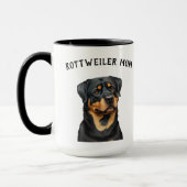 Rottweiler Illustration Niedlicher Hund Lover Kaff Tasse (Links)