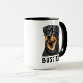 Rottweiler Illustration Niedlicher Hund Lover Kaff Tasse (VorderseiteRechts)