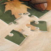 Rottweiler im Herbst hinterlässt Erntedank Art Puzzle (Seite)