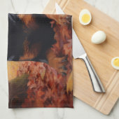 Rottweiler im Herbst Leaves Fall Inspiriert Geschirrtuch (Viertel Falte)