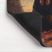 Rottweiler im Herbst Leaves Fall Inspiriert Mousepad (Ecke)