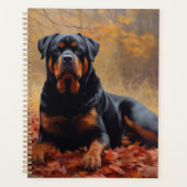 Rottweiler im Herbst Leaves Fall Inspiriert Planer (Vorderseite)