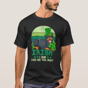 Rottweiler Irish Kleeblatts Green Hat St Patricks T-Shirt
