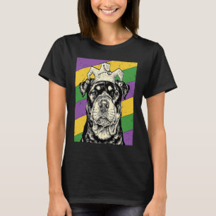 Rottweiler Jester Mardi Gras Dog Mama oder Vater T-Shirt