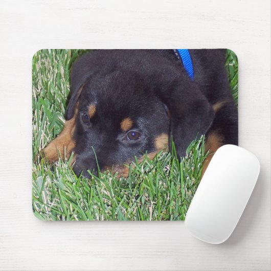 Rottweiler-Jungtier Mousepad (Mit Mouse)