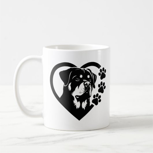 Rottweiler Kaffeetasse (Links)