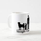 Rottweiler Kaffeetasse (Vorderseite Links)