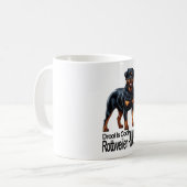 Rottweiler Kaffeetasse (Vorderseite Links)