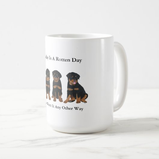 Rottweiler Kaffeetasse (VorderseiteRechts)