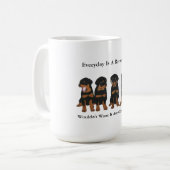 Rottweiler Kaffeetasse (Vorderseite Links)