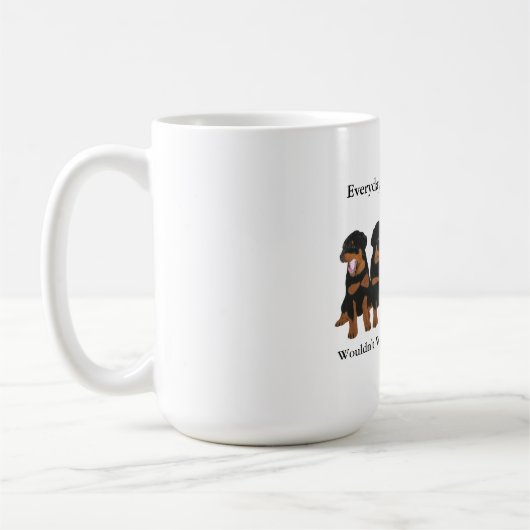 Rottweiler Kaffeetasse (Links)