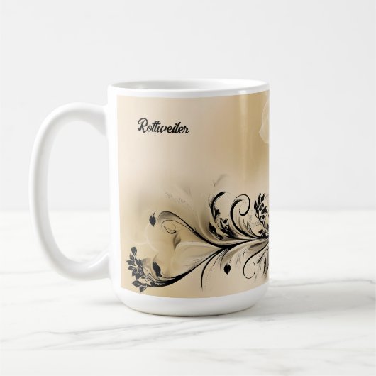 Rottweiler Kaffeetasse (Links)