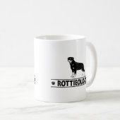 Rottweiler Kaffeetasse (VorderseiteRechts)