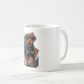 Rottweiler Kaffeetasse (VorderseiteRechts)