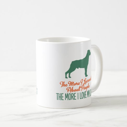 Rottweiler Kaffeetasse (VorderseiteRechts)