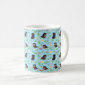 Rottweiler Kaffeetasse Frühlingsflorales Geschenk (VorderseiteRechts)