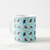 Rottweiler Kaffeetasse Frühlingsflorales Geschenk (Vorderseite Links)