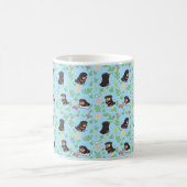Rottweiler Kaffeetasse Frühlingsflorales Geschenk (Mittel)