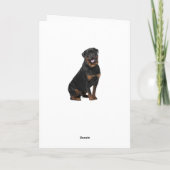 Rottweiler Karte (Rückseite)
