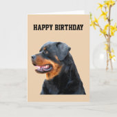 Rottweiler Karte (Gelbe Blume)
