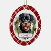Rottweiler Keramik Circle Ornament (Rechts)