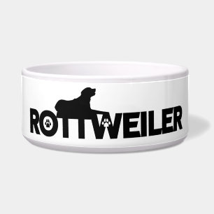 Rottweiler Keramik-Hundeschüssel Napf