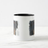 Rottweiler Keramik-Kaffee-Tasse Tasse (Zentrum)