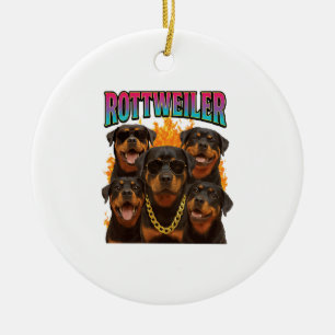 Rottweiler keramik ornament