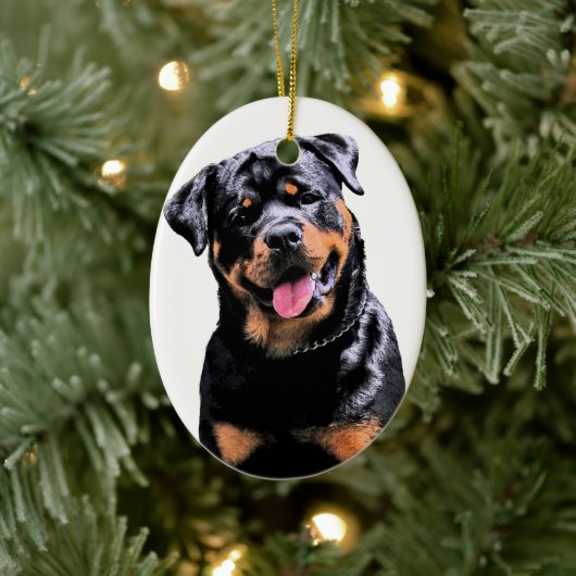 Rottweiler Keramik Ornament (Baum)