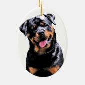 Rottweiler Keramik Ornament (Hinten)