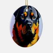 Rottweiler Keramik Ornament (Rechts)