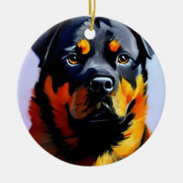 Rottweiler Keramik Ornament