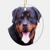 rottweiler keramikornament (Links)